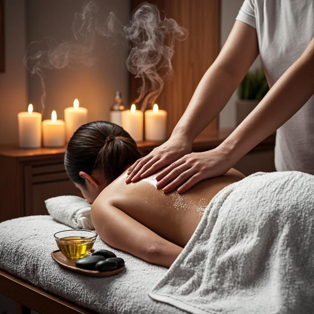 Aromatherapy essential oils massage at Relax Zen spa in Hyderabad