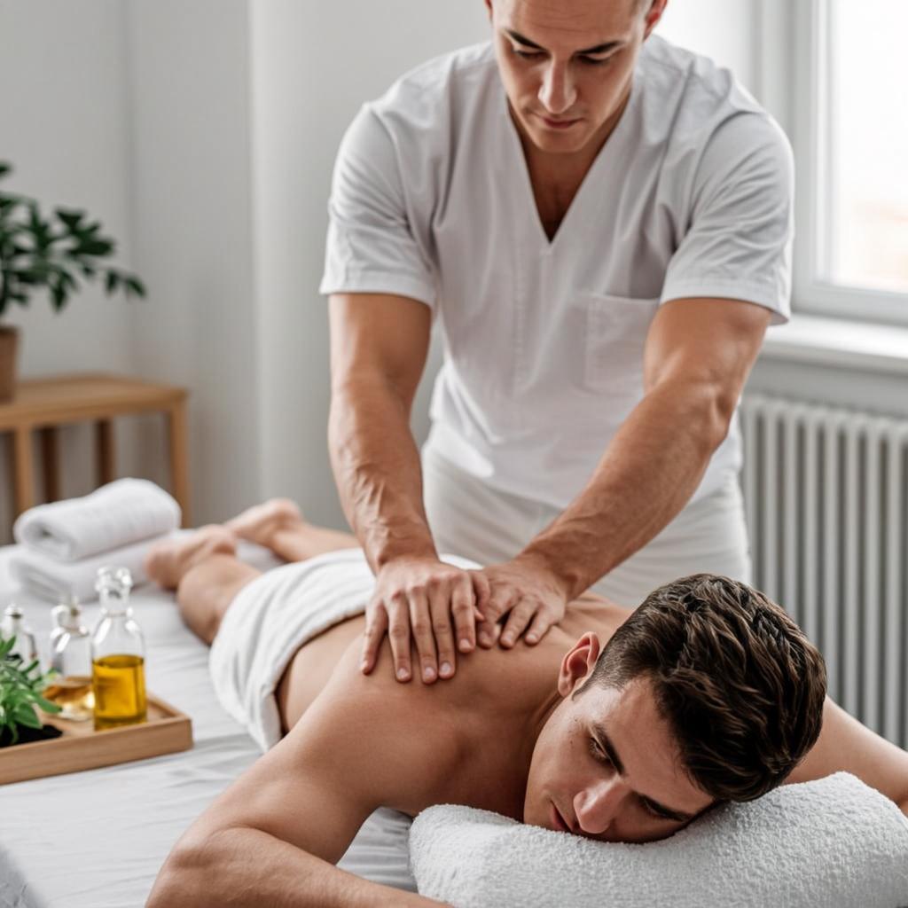 Deep tissue massage therapy at Relax Zen massage centre Hyderabad