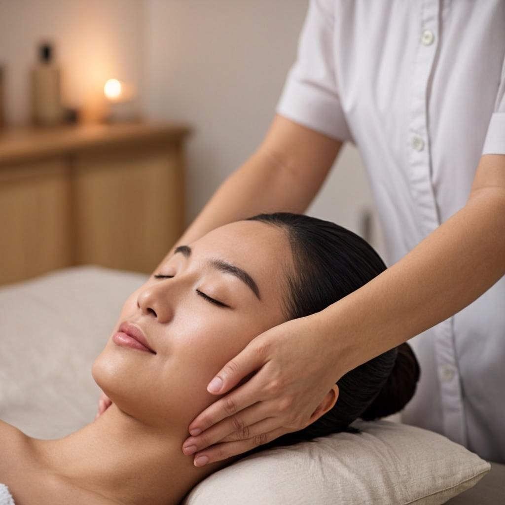 Indian head massage at massage centre in Hyderabad